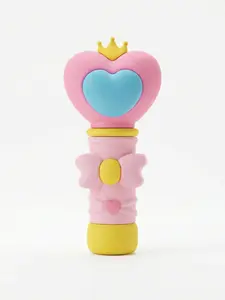 Magic Wand Silicone Spray Bottle, Portable Dispenser, Perfume Alcohol Disinfectant Empty Bottle, Girl's Heart Keychain