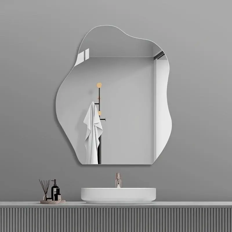 Acrylic Mirror Sticker, 1 Count Self Adhesive Mirror Wall Sticker, Decorative Wall Sticker, Wall Decor for Home Bathroom Living Room Bedroom, Home  Interior Decor, Decoration Items