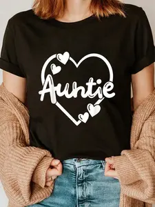 100% Cotton Auntie Aunt T-Shirt