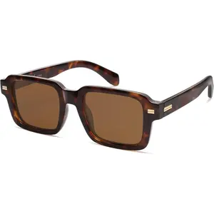 Big Trendy Square Polarized Sunglasses Womens Mens, Retro Large Chunky Wide Rectangle Shades SJ2345