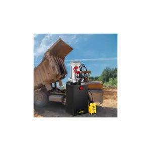 Hydraulic Pump Electric Hydraulic Pump Metal Reservoir 10 Quart Single Acting For Dump Trailer