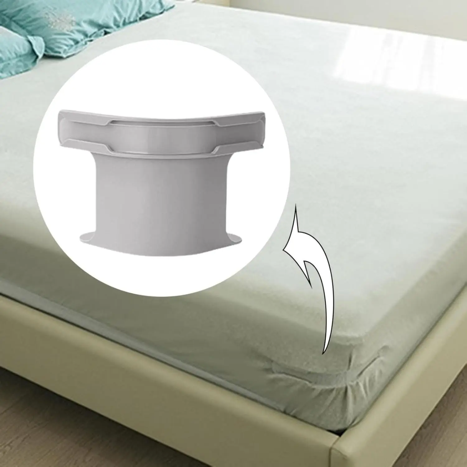 Bed Sheet Holder with Locking Clips - 360° Non-Slip Grip, 1-Click Lock, Tool-Free Installation, Heavy-Duty Durability, Universal Fit for Bunk/Hospital Beds, Easy to Maintain, Hotel-Like Finish