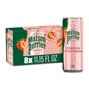 Maison Perrier Forever Strawberry Flavored Sparkling Water, 11.15 Fl Oz Cans, 8 Count 89.2 fl oz