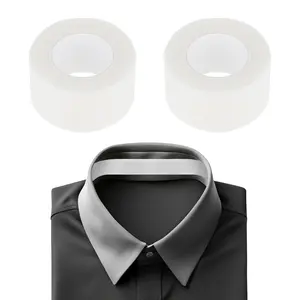 2 Roll Disposable Collar Protector for Shirts, Self-Adhesive Neck Liner Tape, Invisible Collar Protectors, Sweat Pads Against Sweat Stain
