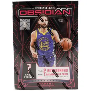 2023-24 Obsidian Hobby Basketball Box - 1 Pack per Box / 7 Cards per Pack Including 2 Autos - Ripped and Shipped