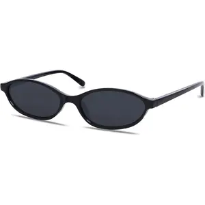 Retro Oval Sunglasses for Women, Chic 90s Cat Eye Plastic Frame, Stylish Accessory Offering a Lightweight Fit and UV Protection, Birthday Trendy Fashion Shades