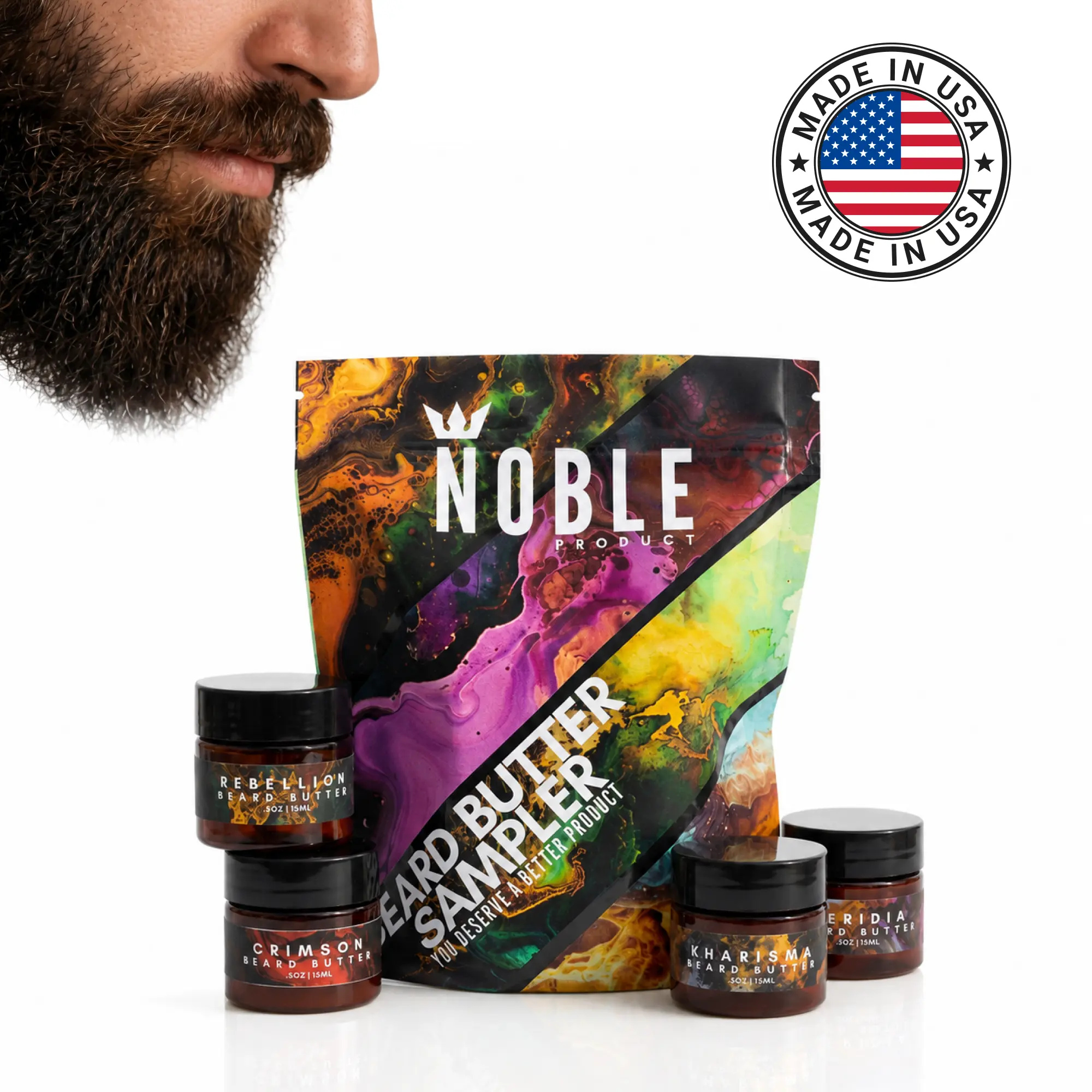 Noble Beard Butter for Men | Deep Conditioning Beard Butter & Beard Balm | Softens, Hydrates & Controls Beards | Fragrance-Free & Signature Scents