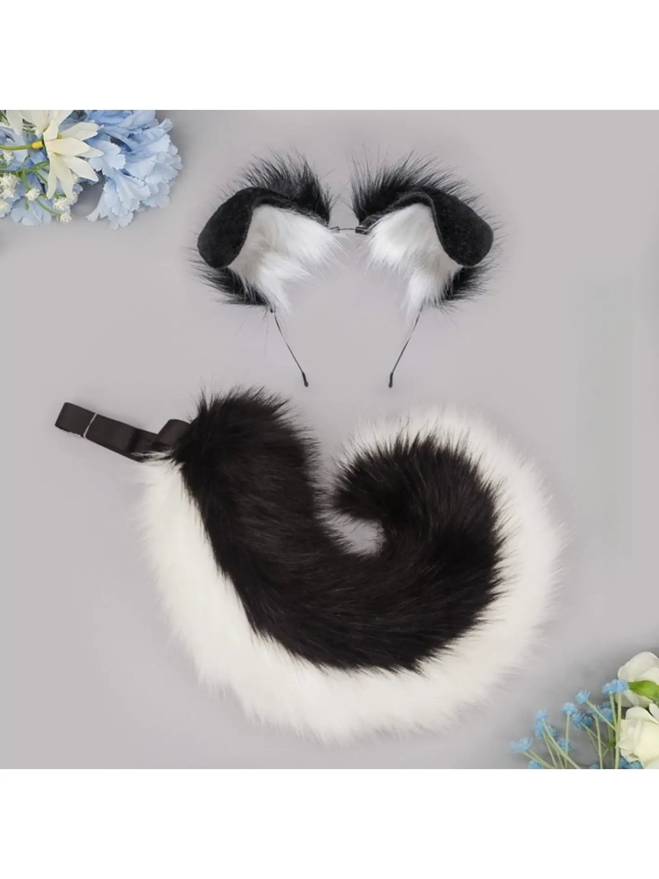 Party Photo Booth Props Drop Handmade Animal Ear Headband Cute Ears Dalmatian Fold Ear Dog Hair Hoop Festival Cosplay Accessory