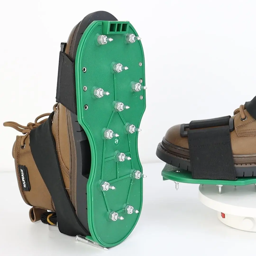 Gunite Spiked Shoes, Fully Assembled Epoxy Shoes, Professional Garden Tools for Epoxy Garage Floors, Overlays, Cover Installation