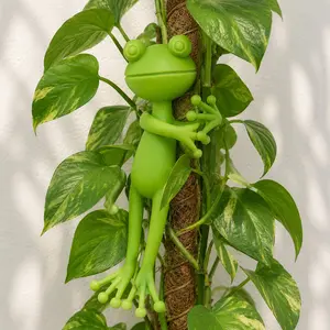 5PCS Frog Plant Support Clips -Plant Stand Holder for Climbing Plants Vegatables Vines-Lovely Cute Frog Design Pots Clips, Garden Decorations, Garden Supply for indoor Outdoor, Cable Organizer,Upright Growth Support