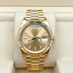Mens Business Luxury Gold Automatic Homage Custom Mod Watch