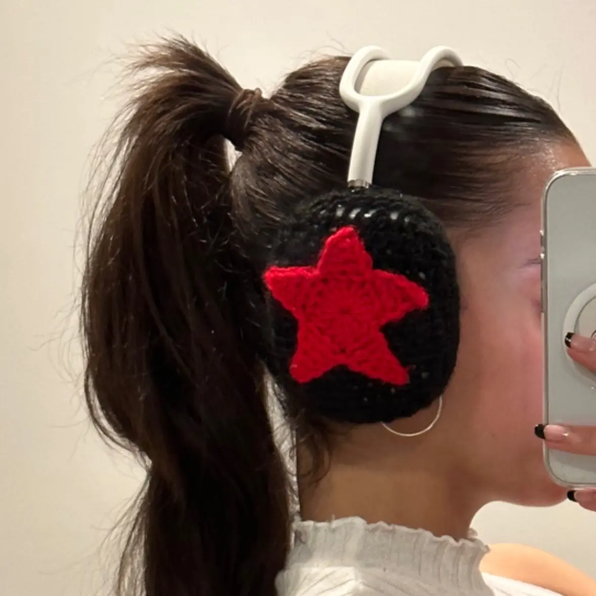 Crochet Star Air Pod Max Covers