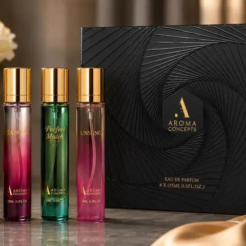 Aroma Concepts Discovery Set 15ml 4pcs Fragrance Gift Set Entangle, Echelon Soleil, Pearfect Match, UNSUNG