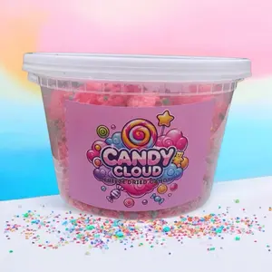 Candy Cloud’s Freeze Dried Crunchy nerd clouds - Sweet Snack Bonbon with Double Crunch, Fun Twist on Popcorn