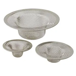 Mesh Sink Drain Strainer in Stainless Steel (3-Pack)