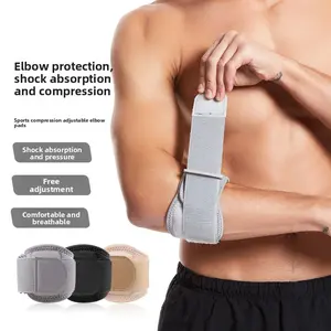 Adjustable Compression Elbow Brace for Men Women - Shock-Absorbing Tennis Elbow Support with Pressure Pad, Breathable Golf Elbow Brace for Tendonitis, Pain Relief, Weightlifting, Fitness & Sports Protection