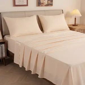 16" Deep Pocket Microfiber Sheet Set - 4PC Wrinkle-Free Solid Color Bed Sheets