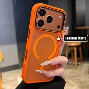 Matte Magnetic Protective Case For iPhone 17 Pro Max 17 Air  17 Pro 17 16 PM Translucent Wireless Charging Hard Bumper Cover Accessories