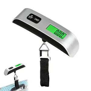 Portable Digital Hanging Luggage Scale, Max 110lbs with Backlit LCD Display & Durable Strong Straps, Multifunctional Suitcase & Pet Weighing Scale for Travel Digital Luggage Scale Portable Electronic Travel Scale Handheld Luggage Weight Scale