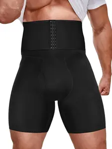 Men's High Waist Adjustable Tummy Control Shorts, Fitted Breathable Compression Shapewear, Fall Clothes, Shapewear Tummy Control, Back To School Fall Body Shapewear, Slimming Shaper Padded Underwear Tight Fit Girdles Boxer, Shapewear Tummy Control