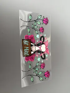 UV DTF 16 OZ Sized Wrap, Cup Stickers, Tumbler Stickers, Cup Decals, Decorative Sticker