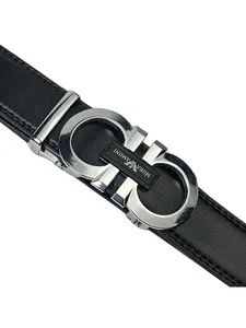 Men's Automatic Buckle Belt Fashion Simple High-grade Belt Horseshoe Buckle Durable Pants Belt