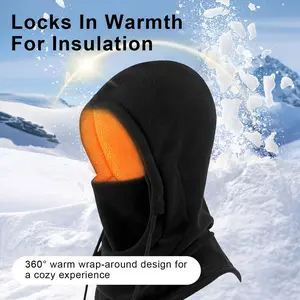 Hood Ski Mask for Women Men Winter Balaclava Windproof Fleece Lined Total Coverage Design Insulation Cold Weather Hat Neck Warmer Warmth