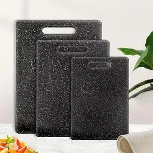3-piece marble-patterned cutting board set, non-slip durable cutting board, kitchen slicing board, cooking slicing board, kitchen accessories, home kitchen supplies