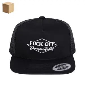 "LEAVE ME ALONE" 3D Embroidery Trucker Hat, High-end Adjustable Street Style Hip Hop Cap, Sunscreen Leisure Hat for Spring, Autumn, Travel, Beach Vacation & Urban Streetwear