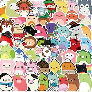 Cartoon Animal Pattern Sticker, Decal Sticker, 52pcs/1040pcs Cute Cartoon Animal Sticker, Waterproof Self Adhesive Decor Paper for Gift Greeting Card & Water Bottle & Laptop, Ornaments, Funny Stickers, Sticker Packs