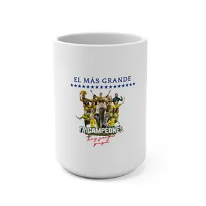 Club America Mug, Perfect for Sports Fans, El Más Grande Design, Gift for Soccer Lovers, 15oz Coffee Cup, Collectible