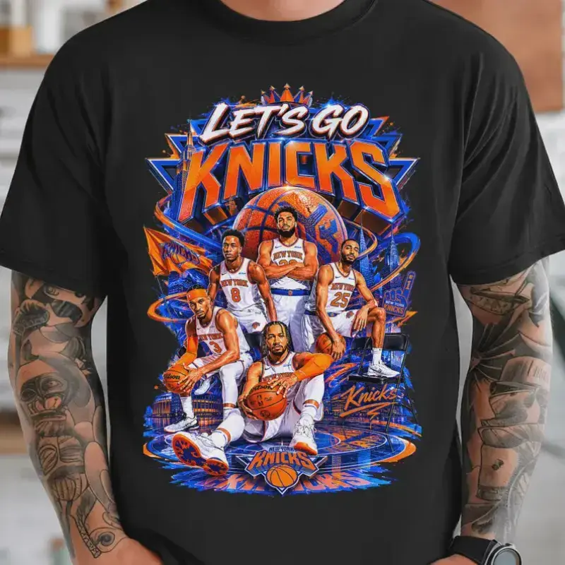 Let's Go Knicks Basketball T-shirt – Game Day Shirt Unisex Fashionable Basketball Comfortable