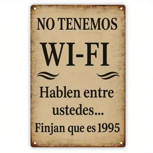 1 Piece Vintage Spanish 'No Todos' Tin Metal Sign - 0.8x11.8in Rustic Wall Art for Home, Bar Decor & Men's Gift