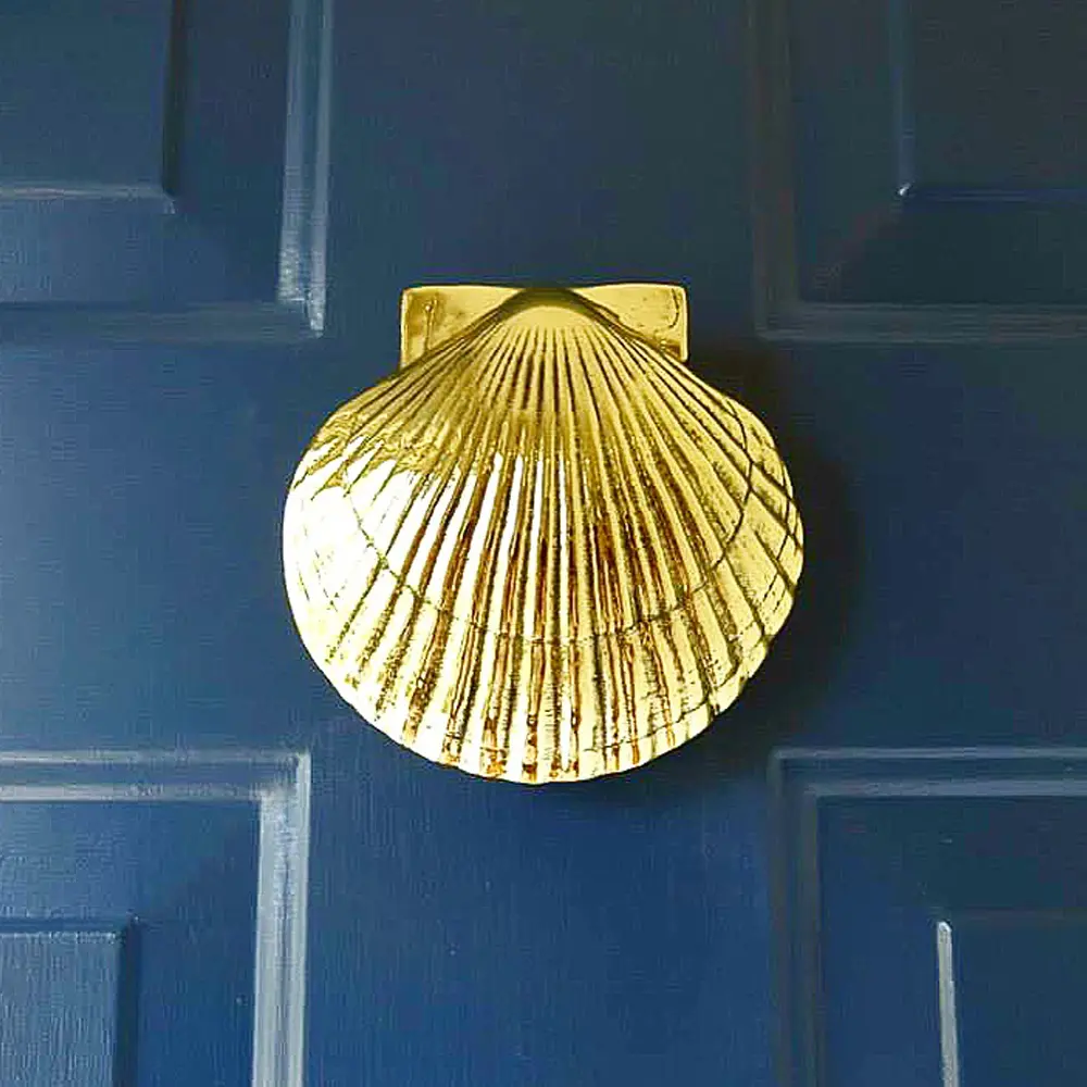 Scallop Door Knocker by Michael Healy - Handcrafted, Easy Install