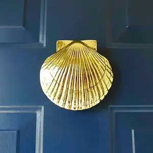 Scallop Door Knocker by Michael Healy - Handcrafted, Easy Install