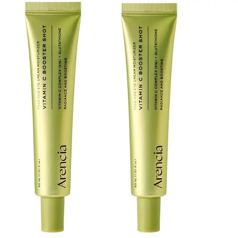 Arencia Unscented Vitamin C Booster Shot Glow Serum -Dark Spot Remover with Glutathione, Niacinamide, Vitamin E- 30ml/1.01 fl.oz Korean Skincare for Dry Skin, Moisturizing,Radiant Brightening, Repair - Face Serum