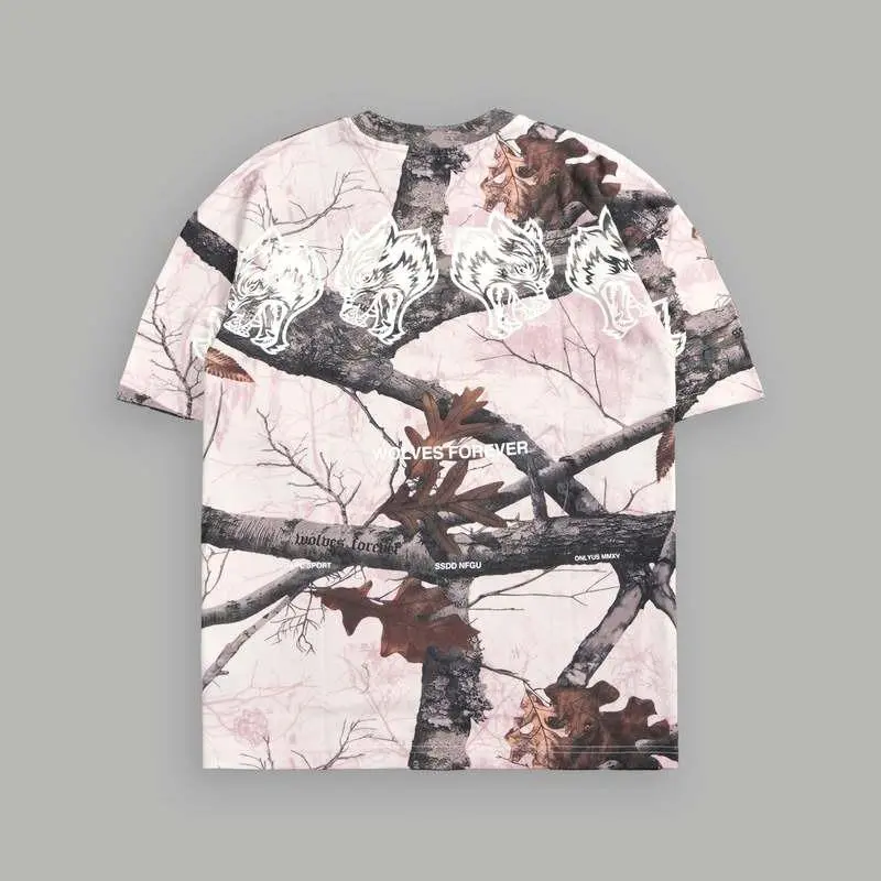 Darc Sport Wolves Have Your Back "Premium" Oversized Unisex Tee and Hoodie Rosa Camufladas, Youth & Adult Sizes