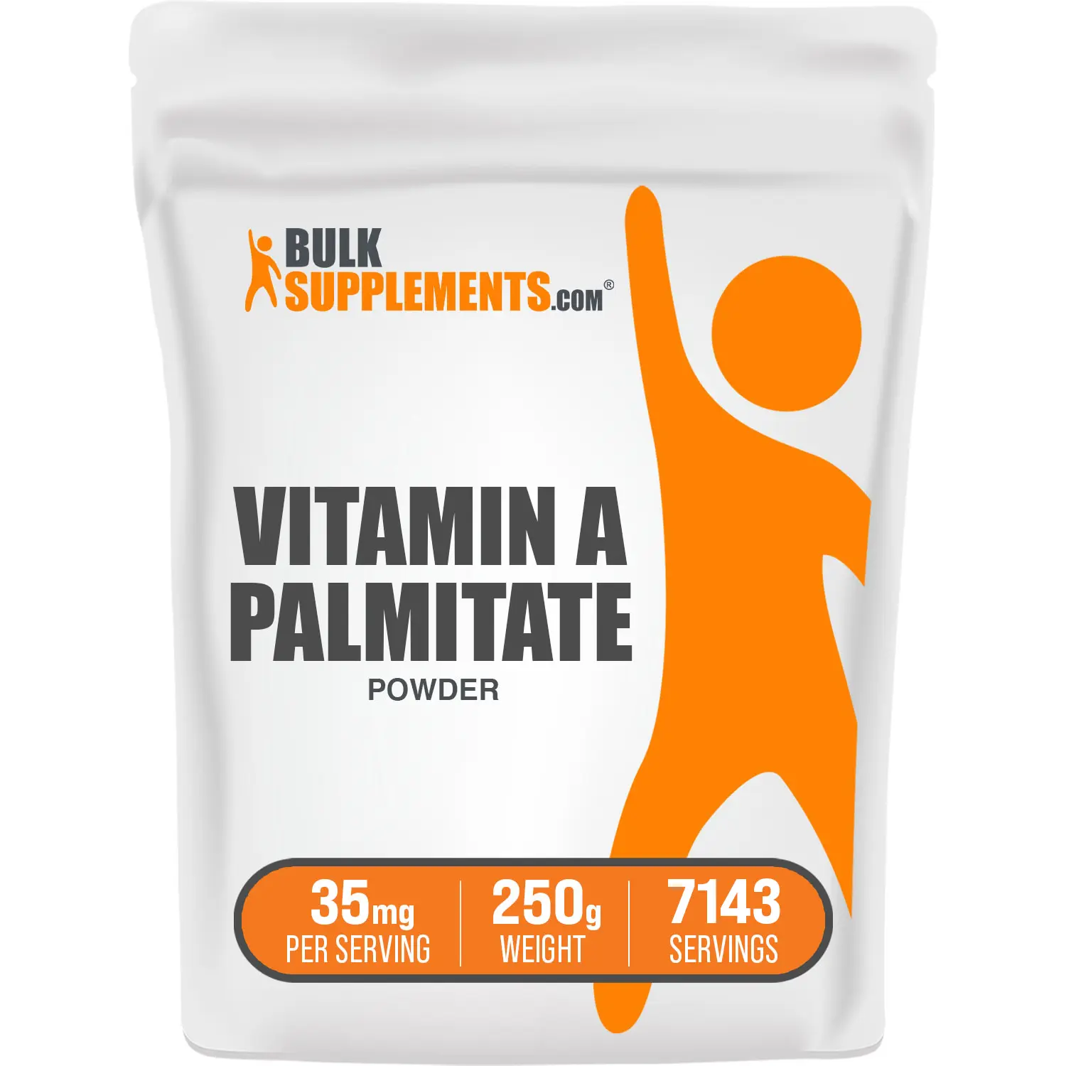 BulkSupplements - Vitamin A Palmitate Powder - Immune - Healthy Skin - 50g-1kg - 35mg per Serving