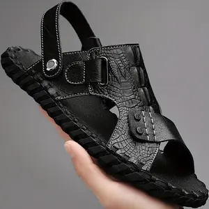 Brand Bdhjydb Men&Apos;S Slip-On Sandals - All-Season Black/ Brown/ Grey/ - Cushioned Insole & Non-Slip Rubber Sole - Lightweight Slip-Resistant Hiking Shoes for Beach, Outdoor, Casual, Formal Events - Easy-Clean Durable Footwear - Ideal Gift for Men (No