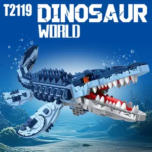 New Jurassic Deep Sea Apex Dragon Educational Building dinosaur Block Model – Small-Piece Puzzle Set for Children, Great for Play, Collection, and Display