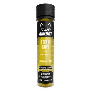 Aimbot Energy Boost – Strawberry Kiwi – Focus & Fuel | Sugar-Free | Zero Calories | 300mg Caffeine + Nootropics  Beverage Sport