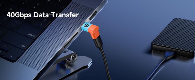 JSAUX 90 Degree USB-C Male to USB-C Female Adapter, Right Angle 2-Pack 40Gbps Data Transfer 100W USB Type-C PD Extender Compatible with iPhone16 Pro Max/16 Pro/16 Plus/16, ROG Ally, Steam Deck, Switch and More Laptops, Tablets, Phones JSAUX 90 Degree USB-C Male to USB-C Female Adapter, Right Angle 2-Pack 40Gbps Data Transfer 100W USB Type-C PD Extender Compatible with iPhone16 Pro Max/16 Pro/16 Plus/16, ROG Ally, Steam Deck, Switch and More Laptops, Tablets, Phones