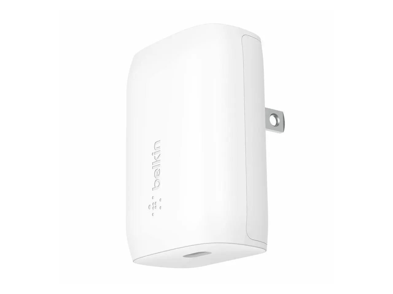 Belkin 30W Portable USB-C Wall Charger - 1xUSB-C (30W) - Fast Charge - Power Adapter - White - BBC007-WH