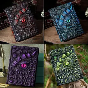 Resin Dragon Book Animation Dragon Book Devil's Eye Dragon Book Resin decorations, engraved notebooks, hardcover notebooks, sketchbooks, collections, gifts, decorations, Resin Engraving Notebook
