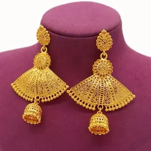 18K Gold Plated Elegant Style Dangle Earrings Perfect for Parties and Everyday Wear for stylish Looks