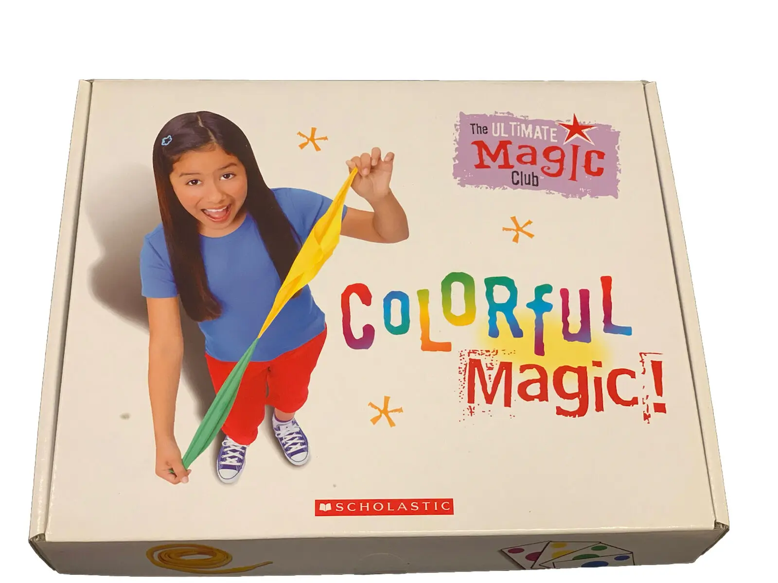 Scholastic Colorful Magic Kit: Magic Tricks, Magic Book, and Magic DVD for Kids! Gift Set Boys Girls