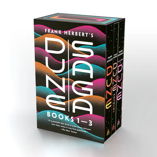 Frank Herbert's Dune Saga 3-Book Boxed Set: Dune, Dune Messiah, and Children of Dune -- Frank Herbert - Paperback