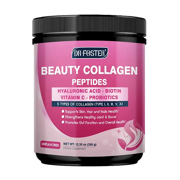Multi Collagen Peptides Powder for Women, Hydrolyzed Types I, II, III, V & X Collagen with Beauty Complex, Vitamin C & Biotin, Supports Skin, Hair, Nails & Joint Health, Non-GMO, 35 Servings