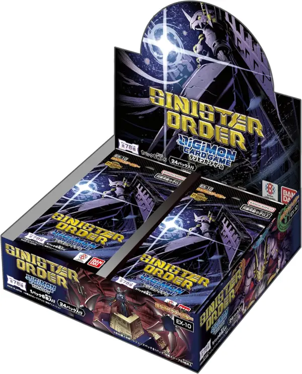 Digimon TCG: Sinister Order (EX10) Sealed Japanese TCG Booster Box, 24 Non-Sports Trading Card Packs, Collectible Cards, Sealed Booster Box