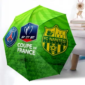 Paris Saint Germain Coupe De France Fff Fc Nantes Printed New Universal Umbrella, Automatic Folding Umbrella, Portable Foldable Design Travel Umbrella, Outdoor Umbrella, Black Friday, Christmas, Birthday Gift F384